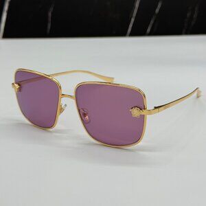 NEW VERSACE VE2282 1002/AK WOMEN SUNGLASSES GOLD/PINK VE2282 1002AK EYEWEAR